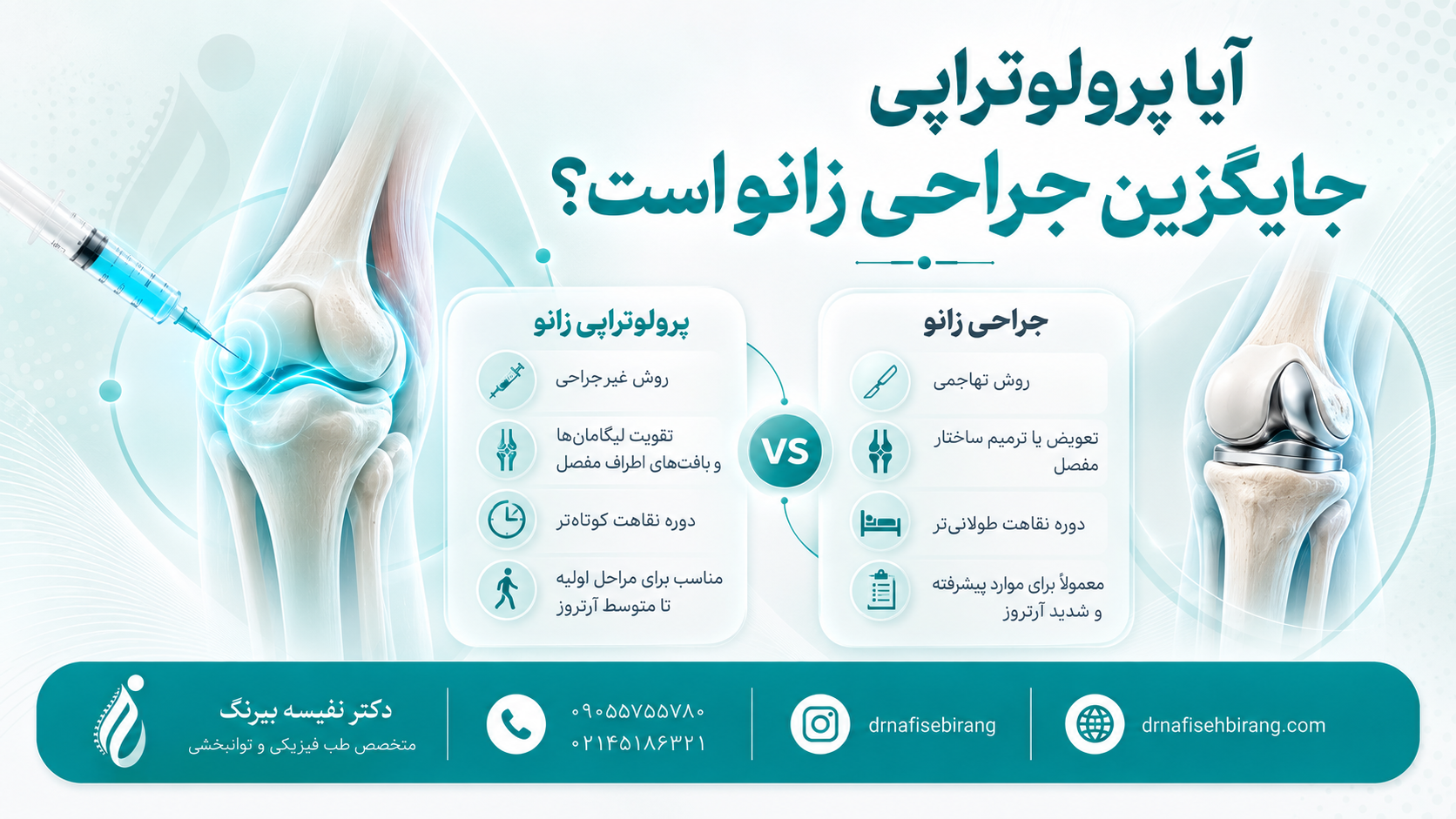 آیا پرولوتراپی جایگزین جراحی زانو است؟