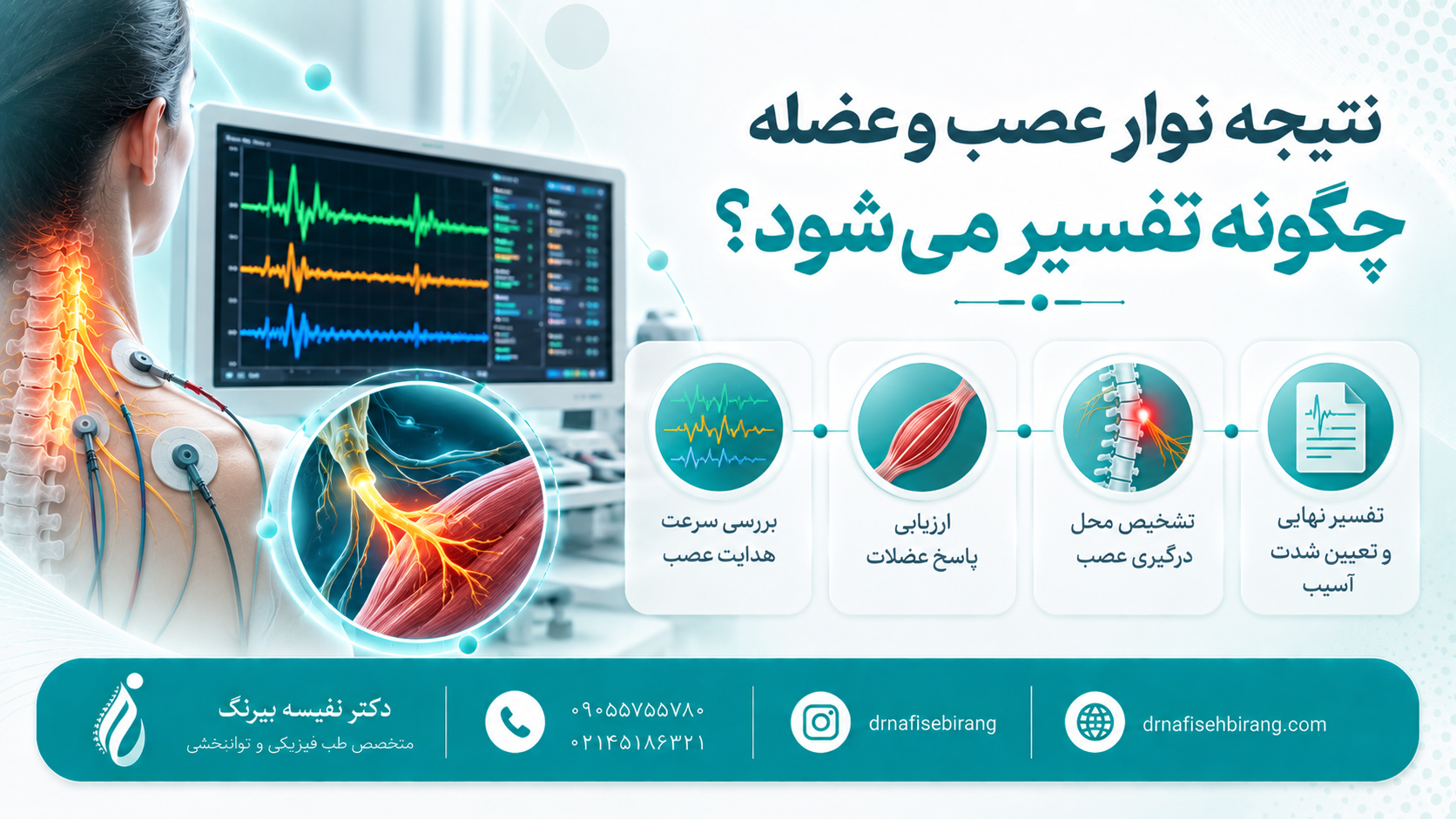 نتیجه نوار عصب و عضله چگونه تفسیر می‌شود؟